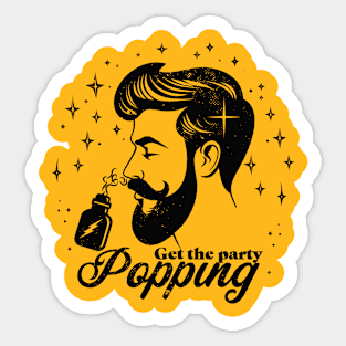 Get the party popping Sticker